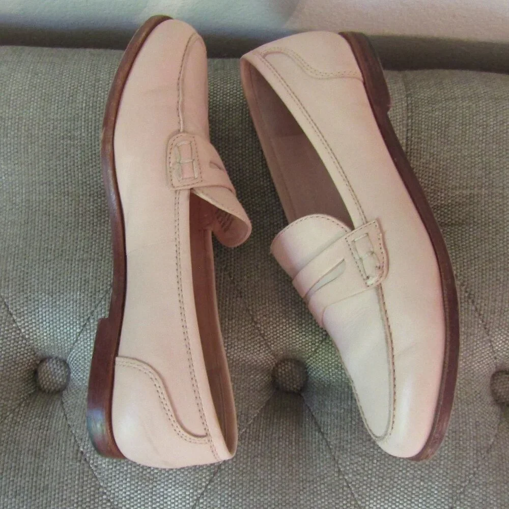 J Crew Ryan Leather Penny Loafers